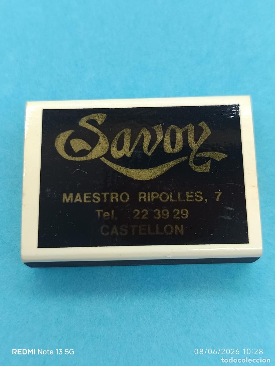 Cajas de Cerillas: CAJA CERILLAS DISCOTECA SAVOY (CASTELLON)-SAMBOREE