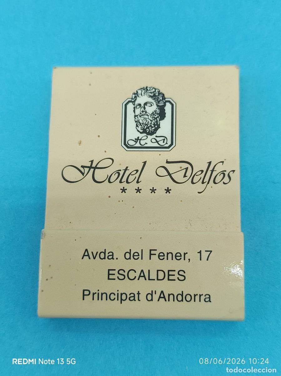 Cajas de Cerillas: CAJA CERILLAS HOTEL DELFOS -ANDORRA