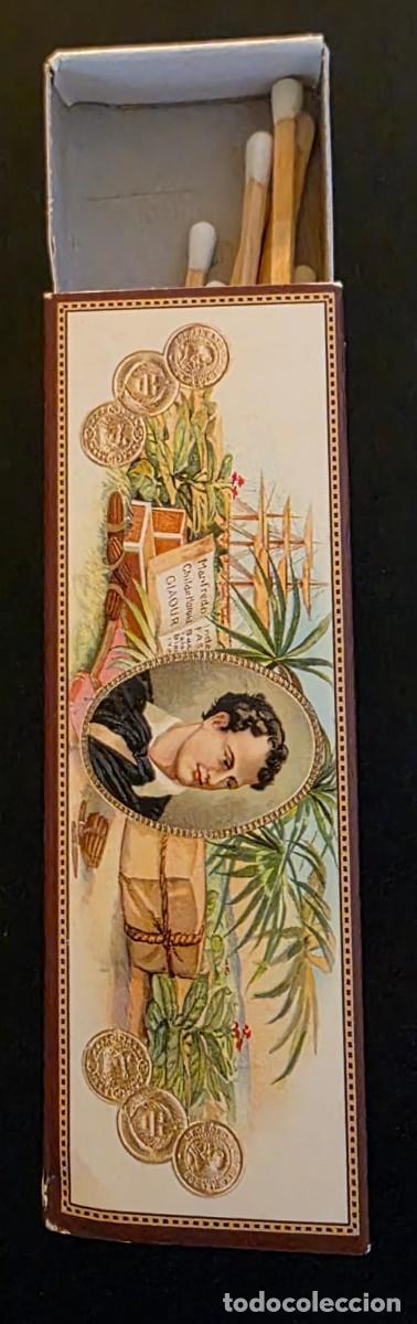 Cajas de Cerillas: Caja de Cerillas Coleccionable Embarque de Tabacos Puerto de La Habana Cuba 1852 &ndash; Motivo Hist&oacute;rico