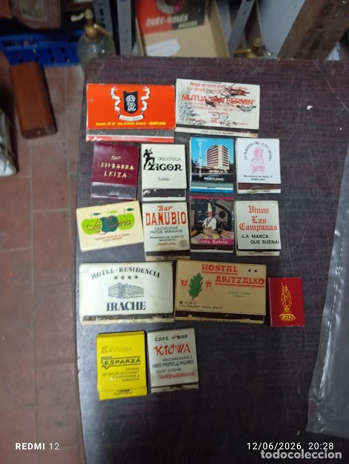Cajas de Cerillas: LOTE 59 CAJAS DE CERILLAS DE NAVARRA