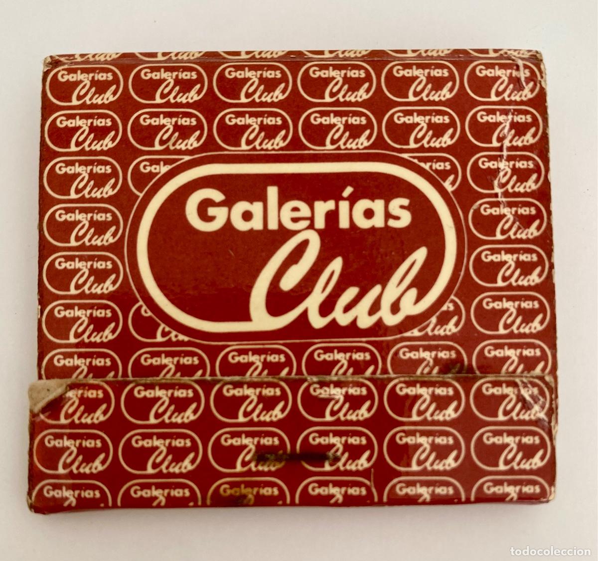 Cajas de Cerillas: Galerias Club Preciados cerillas El Departamento de Caballero