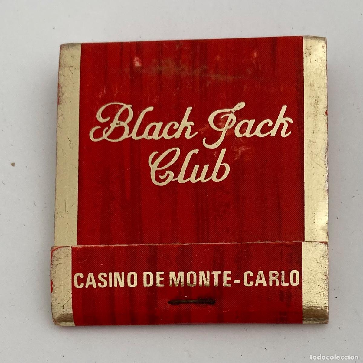 Cajas de Cerillas: BLACK JACK CLUB Casino de MONTECARLO MONTE-CARLO cerillas matches
