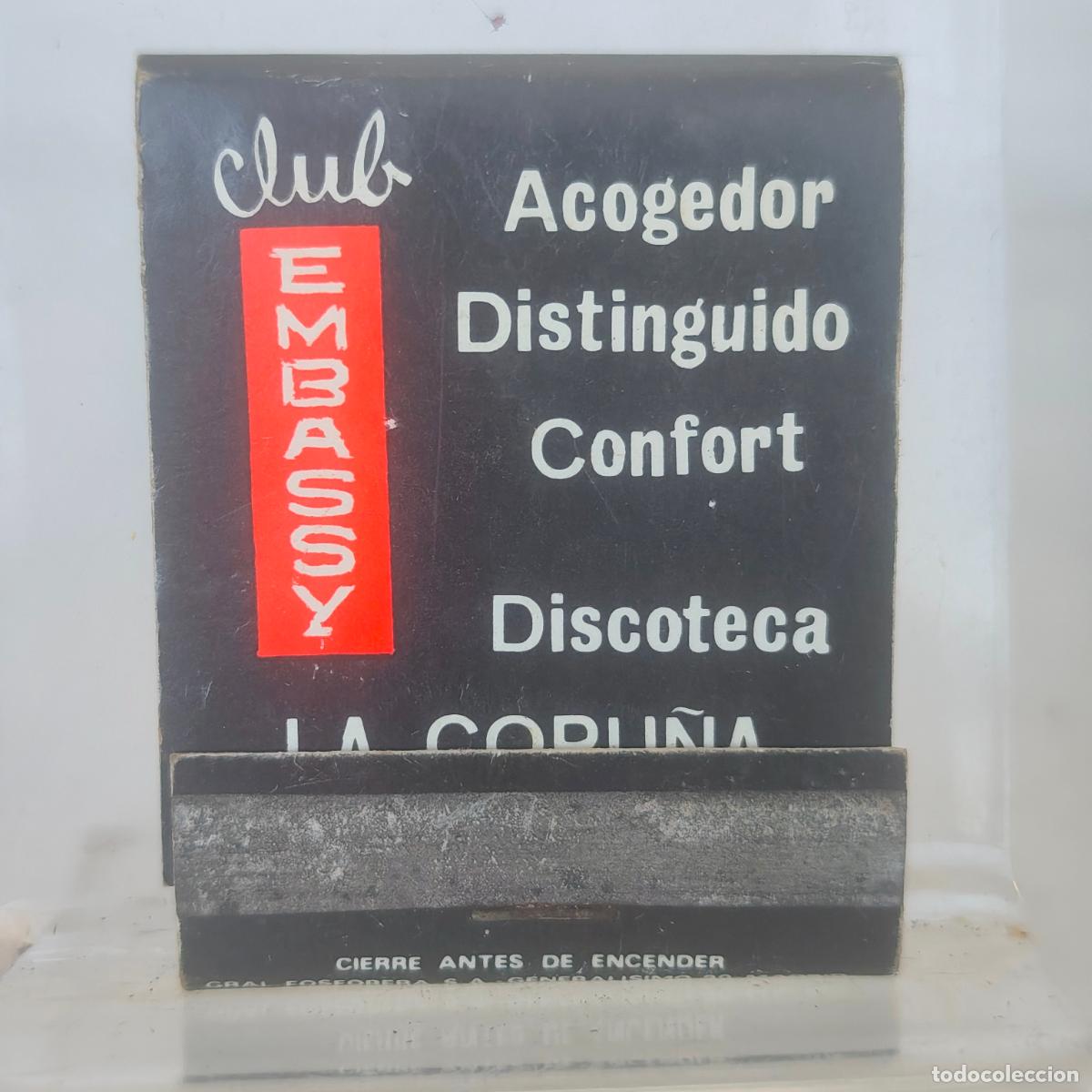Cajas de Cerillas: Caja de cerillas f&oacute;sforos CLUB EMGRASSY A LA CORU&Ntilde;A