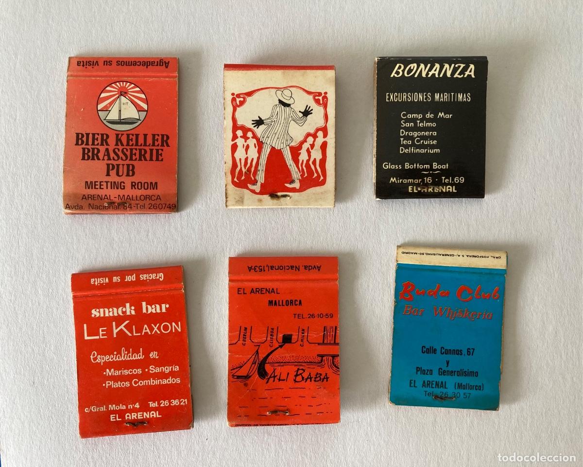 Cajas de Cerillas: Cerillas Palma de Mallorca Bar Restaurante zona El Arenal Ali Baba Buda Club Le Klaxon Tokio Bacomo