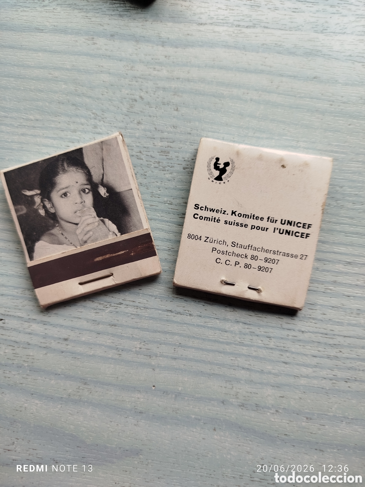 Cajas de Cerillas: caja cerillas antigua unicef...suiza