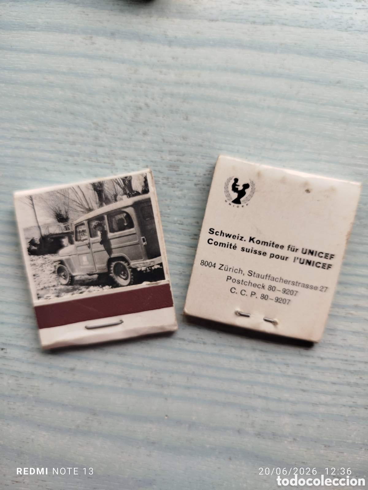 Cajas de Cerillas: caja cerillas antigua unicef...suiza