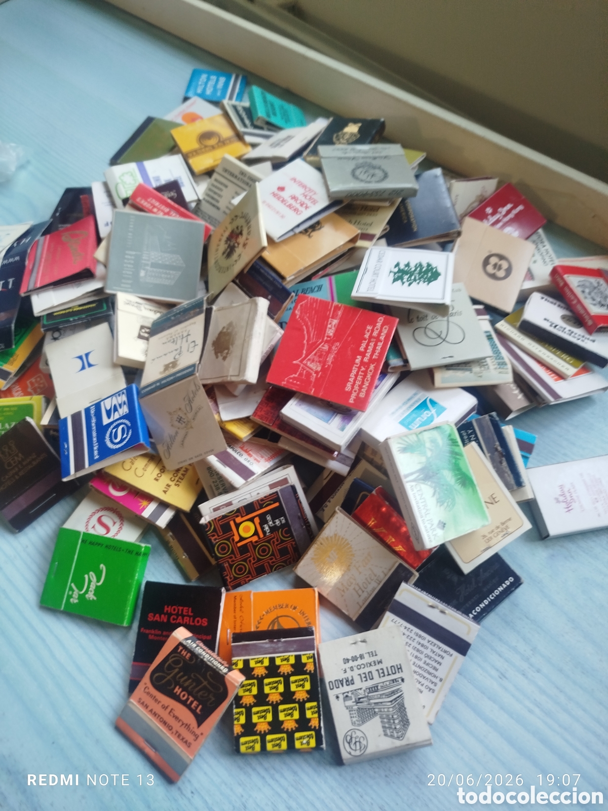 Cajas de Cerillas: Lote 185 cajas cerillas hoteles extranjeros ,no hay espa&ntilde;oles
