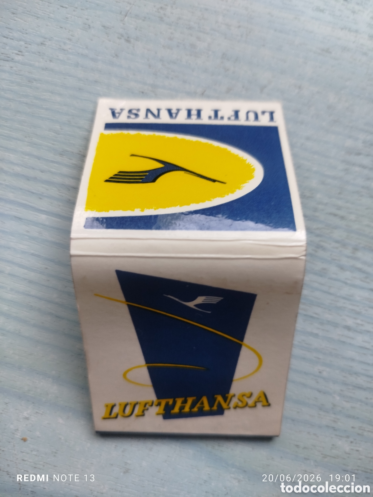 Cajas de cerillas: caja cerillas aeolinea LUFHANSA