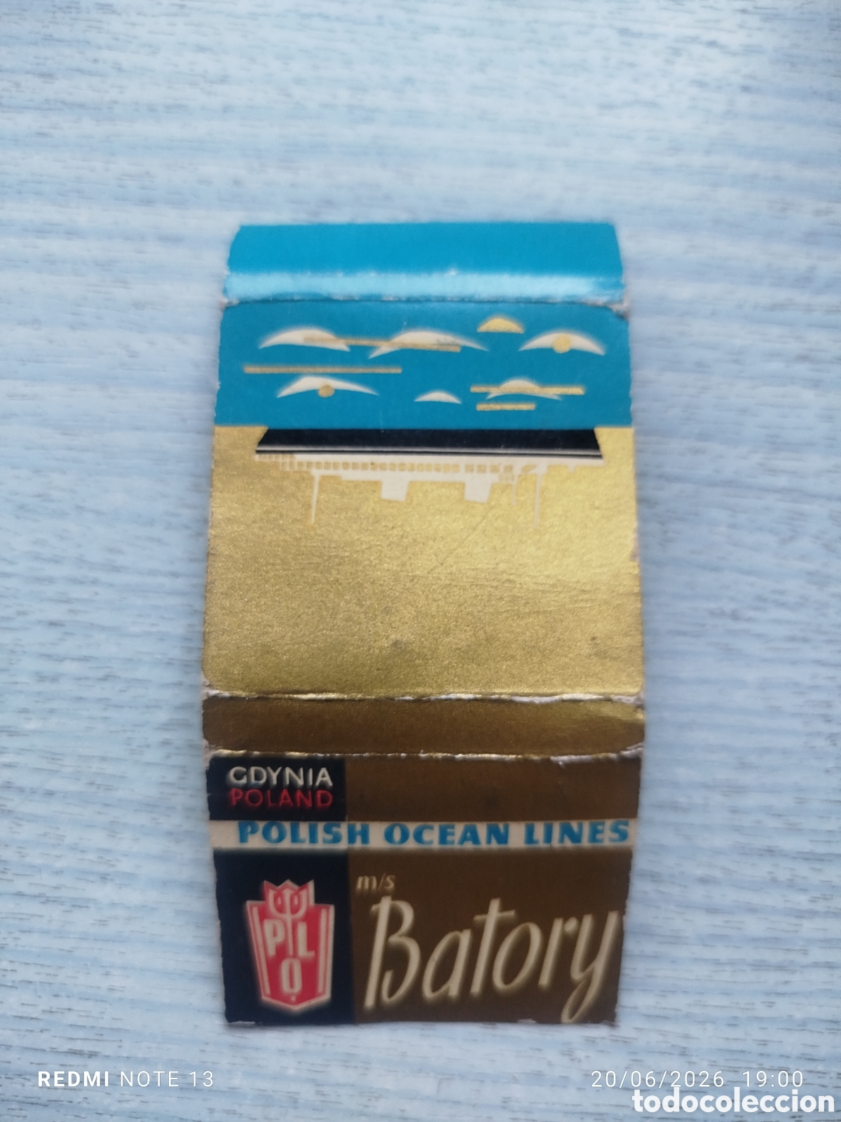 Cajas de cerillas: caja cerillas LINEs polish ocean