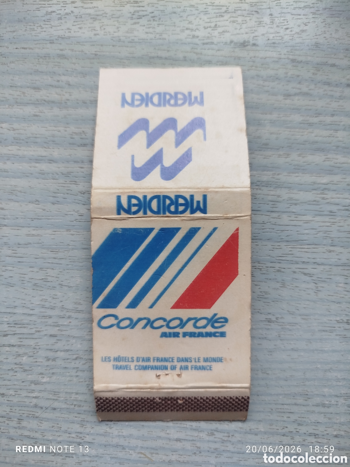 Cajas de cerillas: caja cerillas Air france..concorde