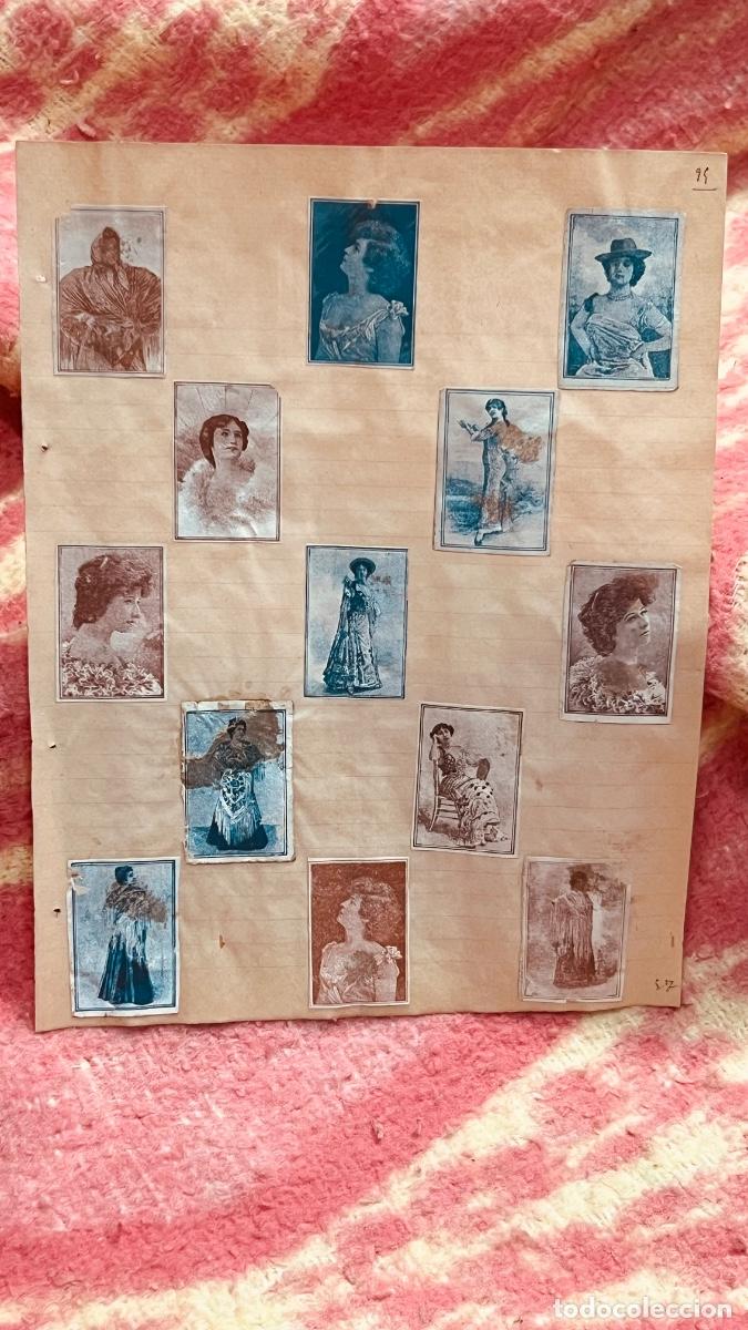 Cajas de cerillas: 13 cromos filumenismo cajas de cerillas mujeres personajes s XIX ppio S XX colecci&oacute;n