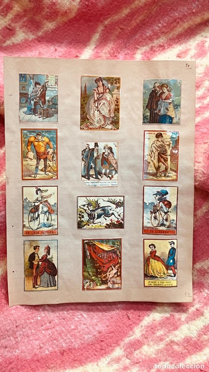 Cajas de cerillas: 12 cromos filumenismo cajas de cerillas s&aacute;tiricos personajes s XIX ppio S XX colecci&oacute;n