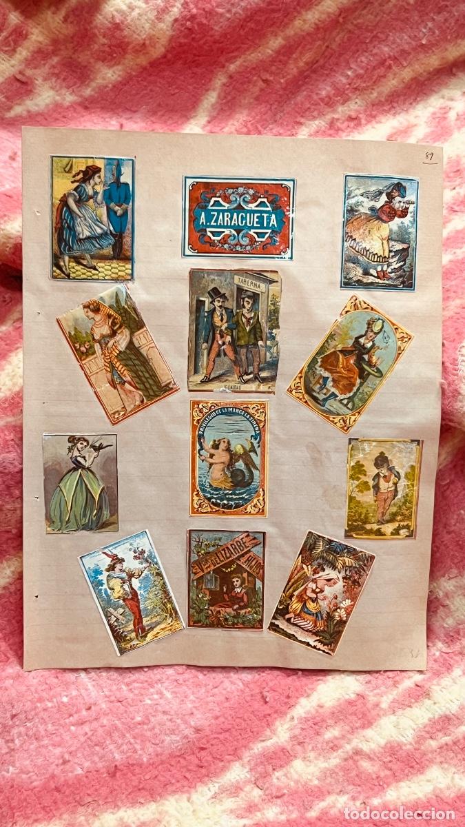 Cajas de cerillas: 12 cromos filumenismo cajas de cerillas viuda zaragueta personajes mujeres s XIX ppio S XX colecci&oacute;n