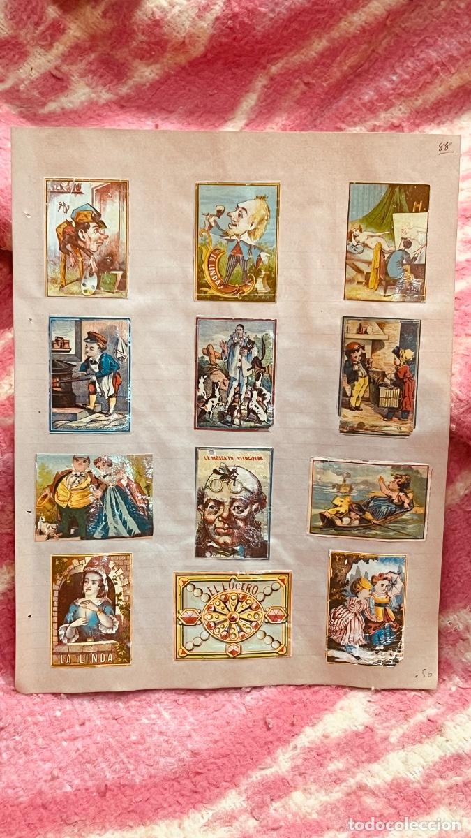 Cajas de cerillas: 12 cromos filumenismo cajas de cerillas lucero personajes mujeres ni&ntilde;os s XIX ppio S XX colecci&oacute;n