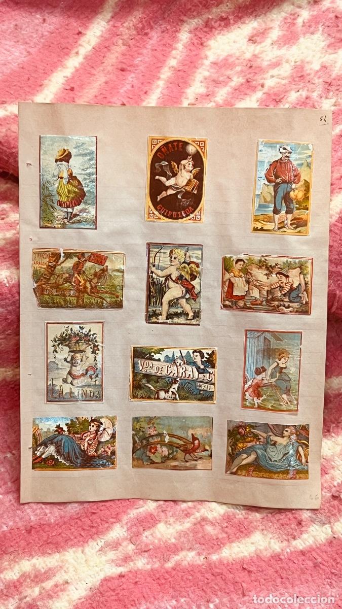 Cajas de cerillas: 12 cromos filumenismo cajas cerillas personajes mujeres Garay linda O&ntilde;ate s XIX ppio S XX colecci&oacute;n