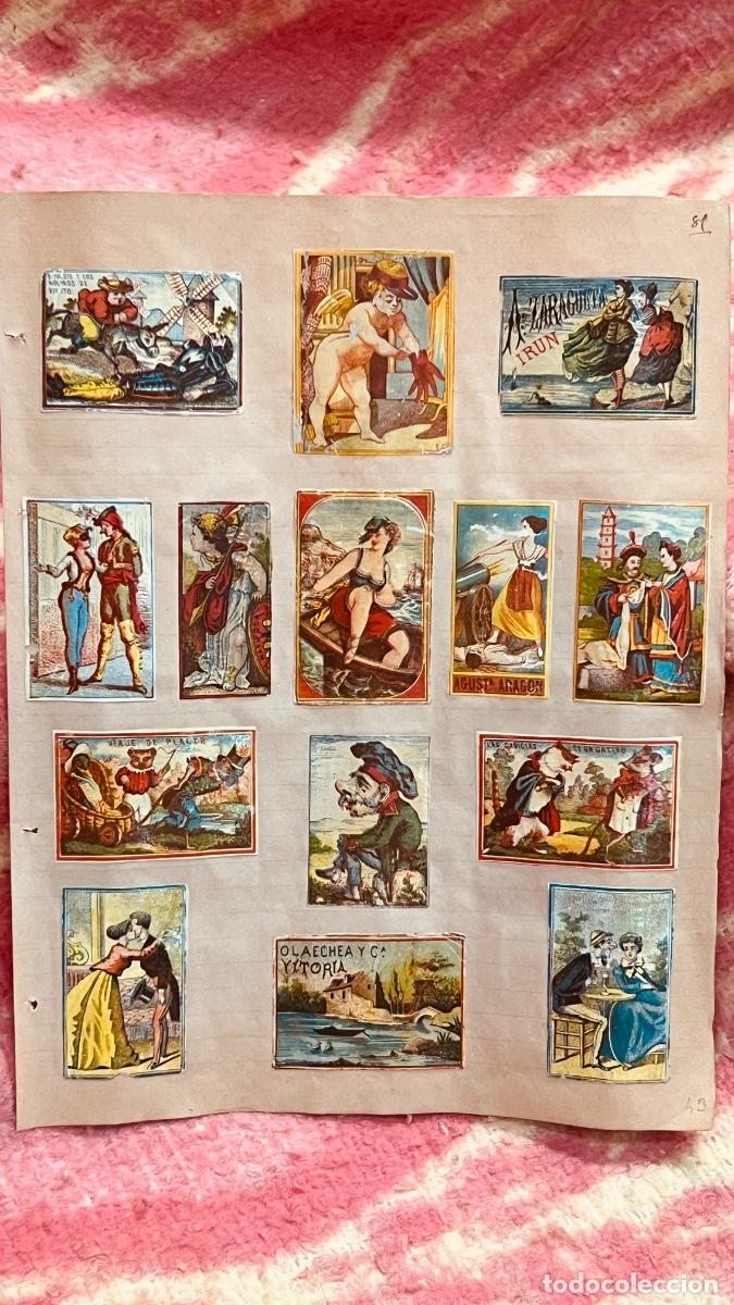 Cajas de cerillas: 14 cromos filumenismo cajas cerillas personajes mujeres satiricas s XIX ppio S XX colecci&oacute;n