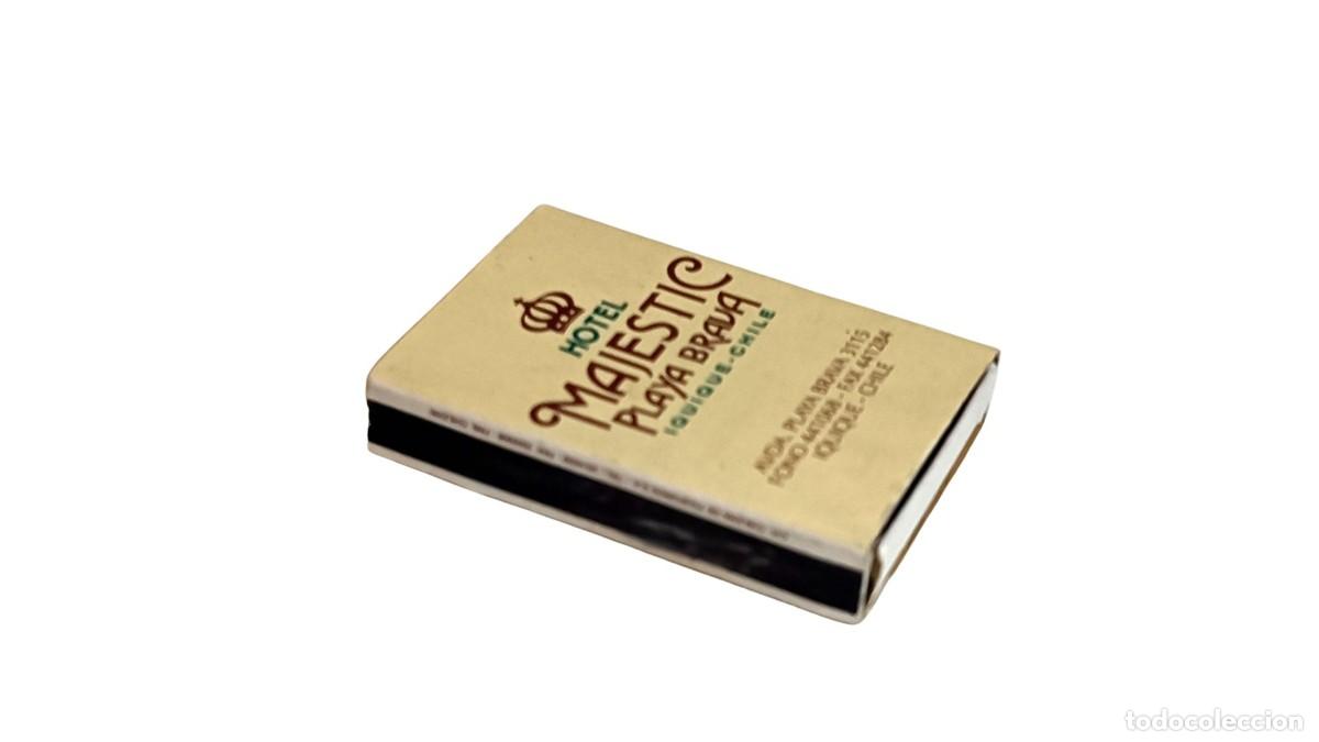 Cajas de cerillas: caja de cerillas de colecci&oacute;n del Hotel Majestic en Iquique, Chile.- VINTAGE - RETRO