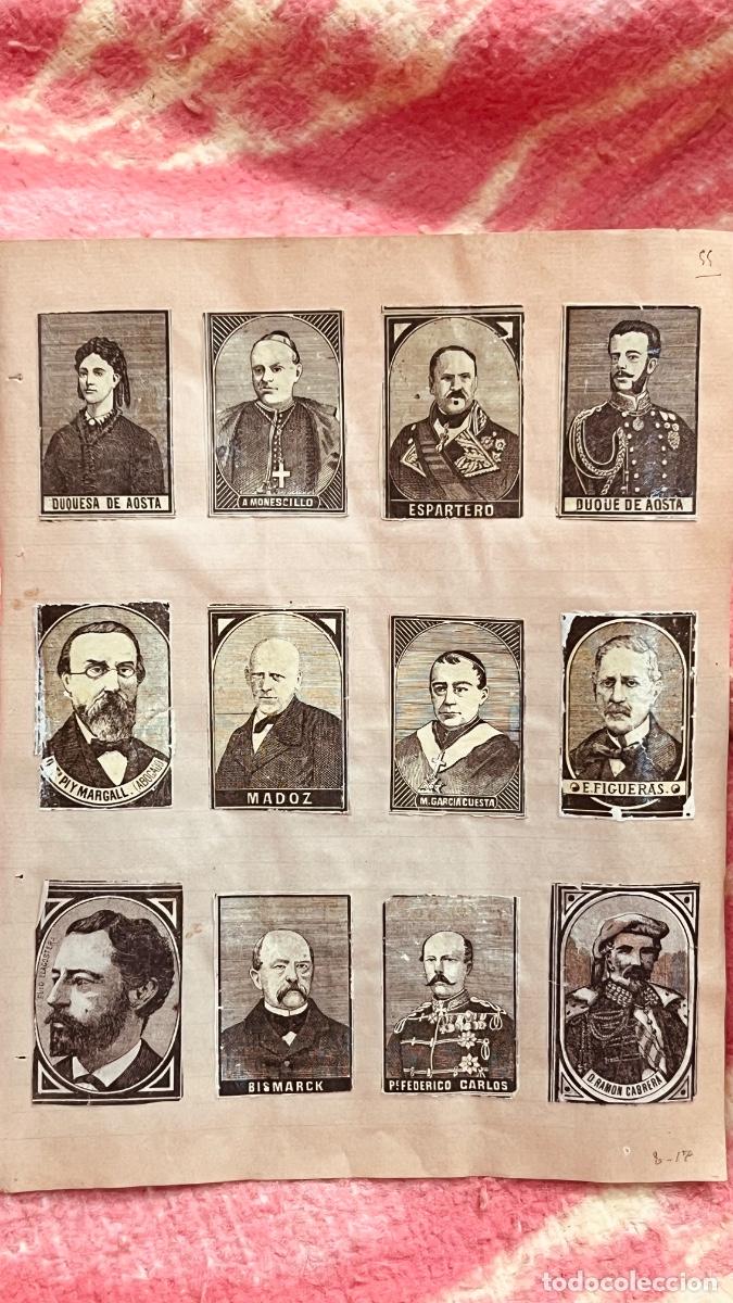 Cajas de cerillas: 12 cromos filumenismo cajas cerillas personajes p&uacute;blicos politicos s XIX ppio S XX colecci&oacute;n