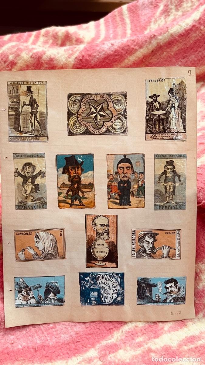 Cajas de cerillas: 12 cromos filumenismo cajas cerillas personajes p&uacute;blicos politicos mujeres XIX ppio S XX colecci&oacute;n