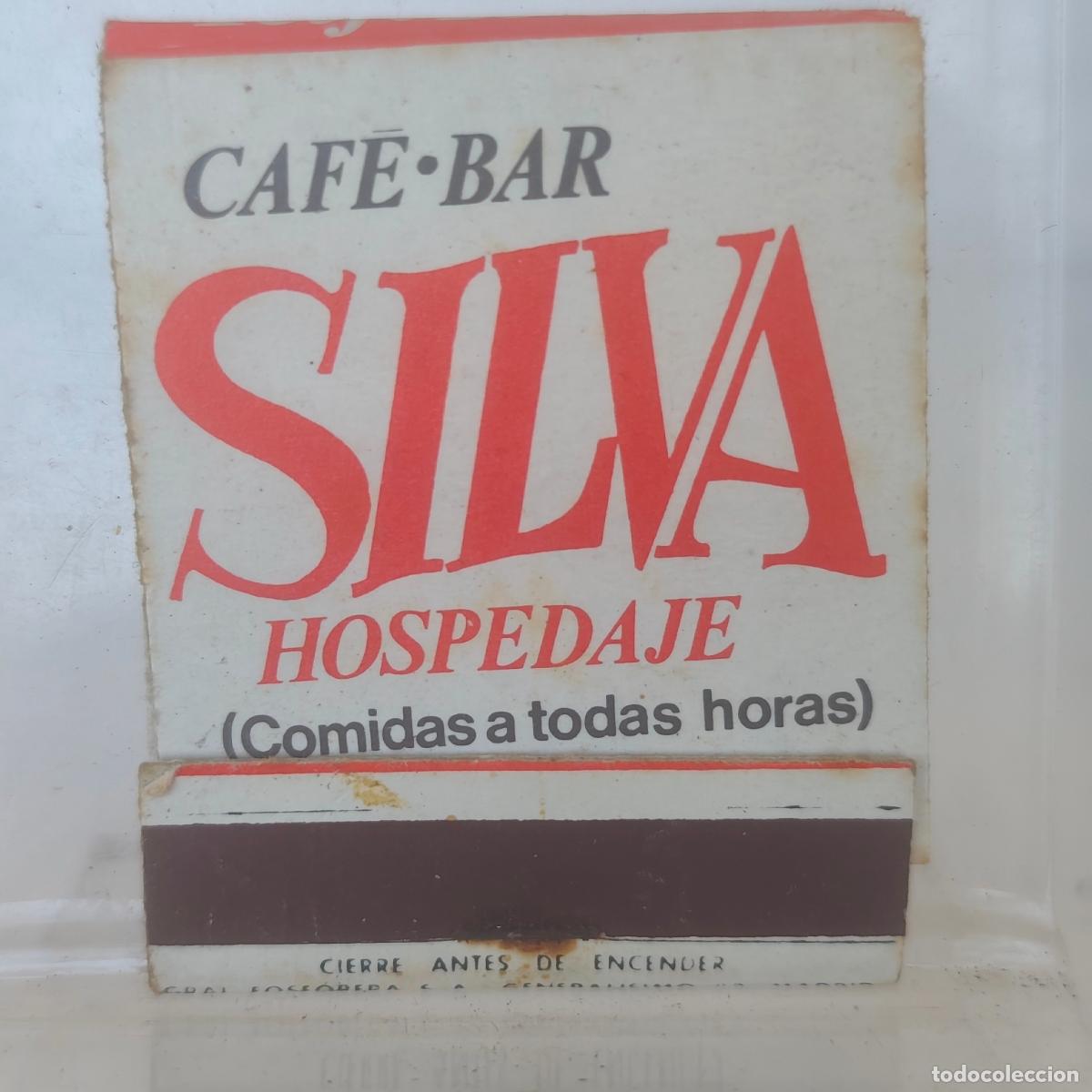 Cajas de cerillas: Caja de cerillas f&oacute;sforo BAR CAFE SILVA A LA CORU&Ntilde;A