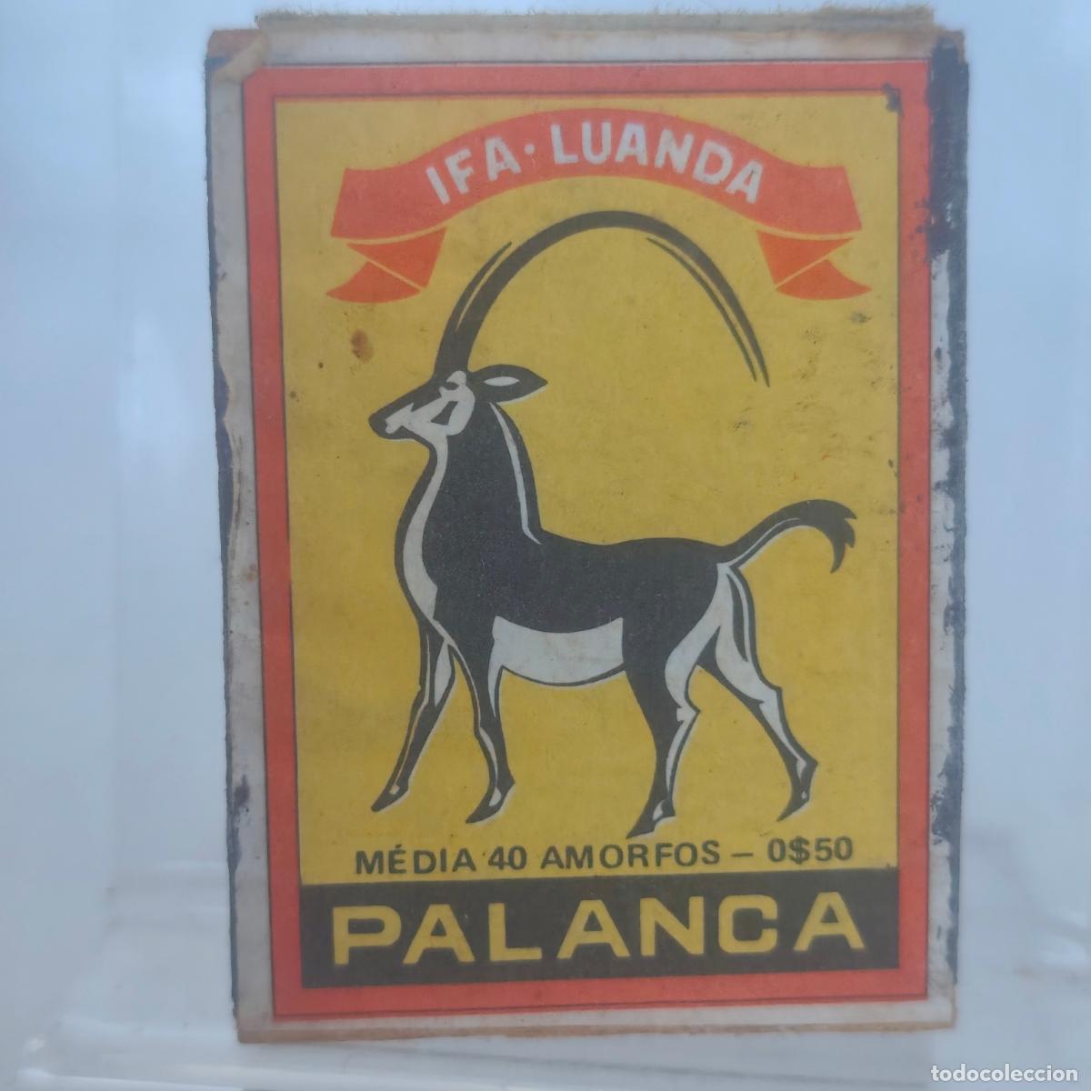 Cajas de cerillas: Caja de cerillas f&oacute;sforo publicidad PALANCA