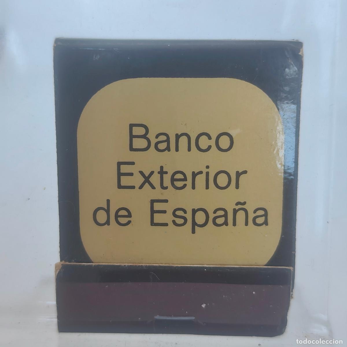 Cajas de cerillas: Caja de Cerillas de BANCO EXTERIOR DE ESPA&Ntilde;A PUBLICIDAD