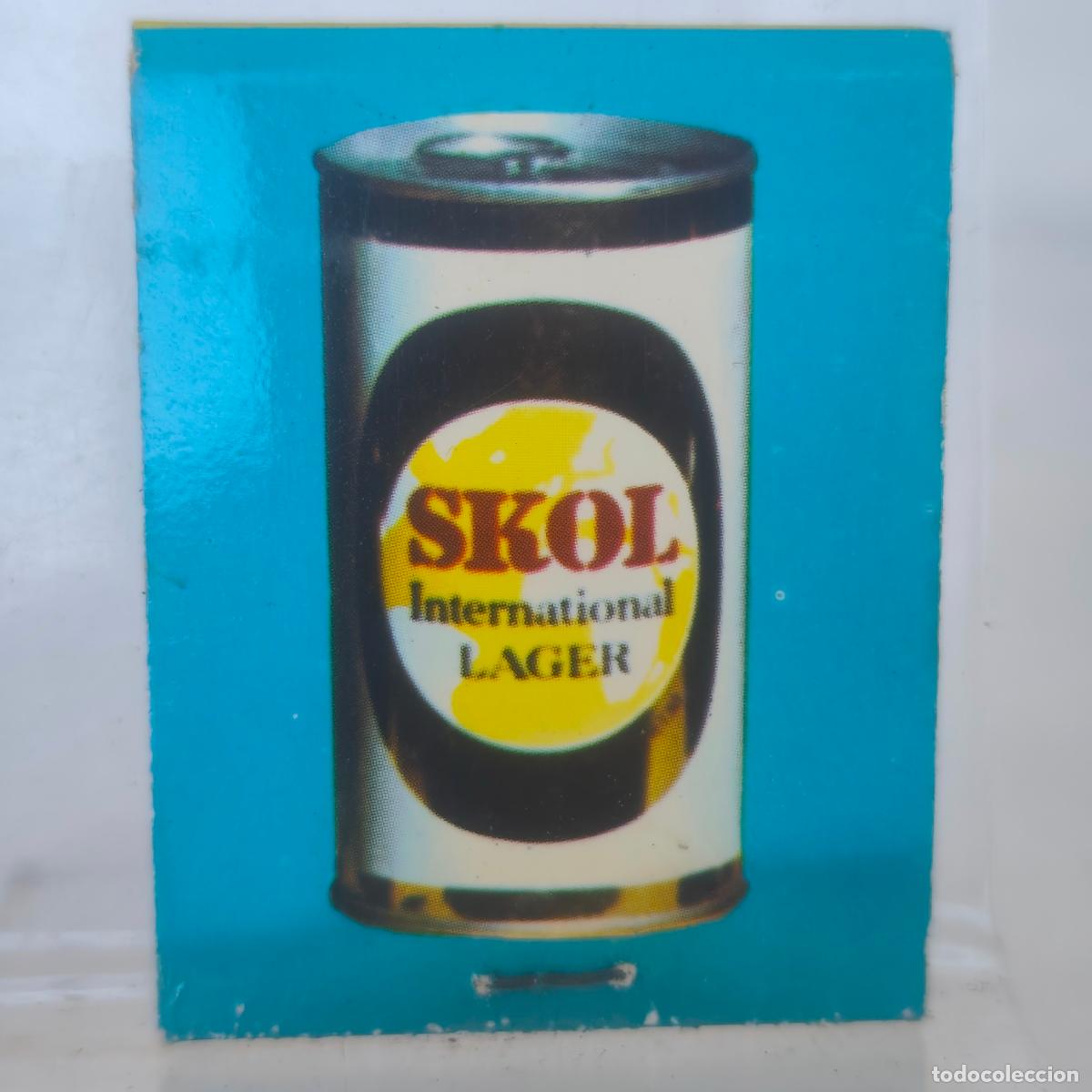 Cajas de cerillas: Caja de Cerillas de CERVEZA SKOL PUBLICIDAD