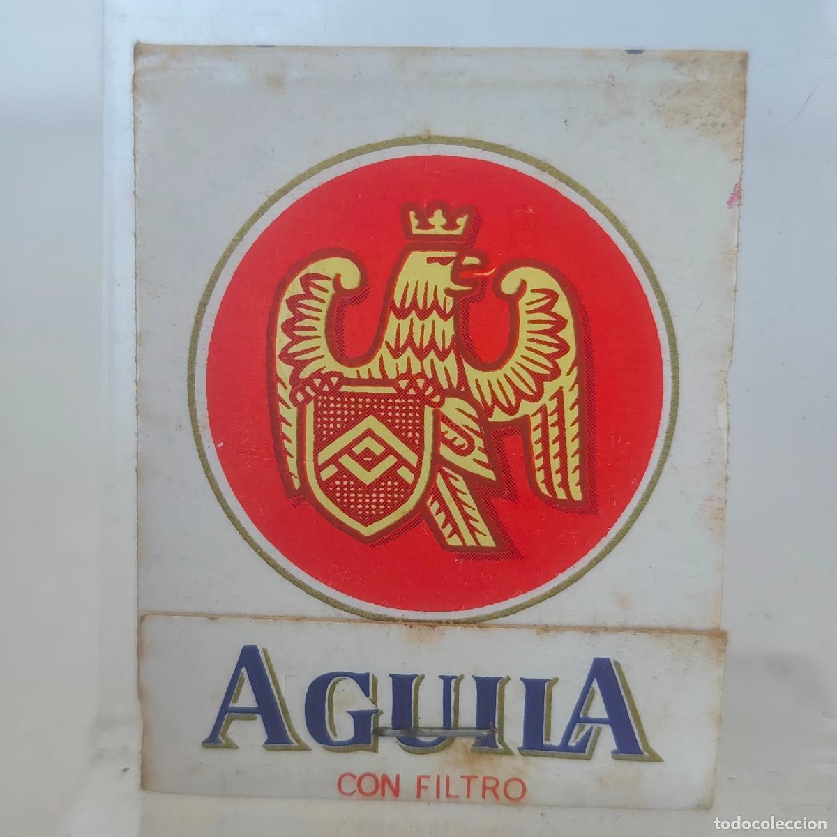 Cajas de cerillas: Caja de Cerillas de tabaco &Aacute;GUILA PUBLICIDAD