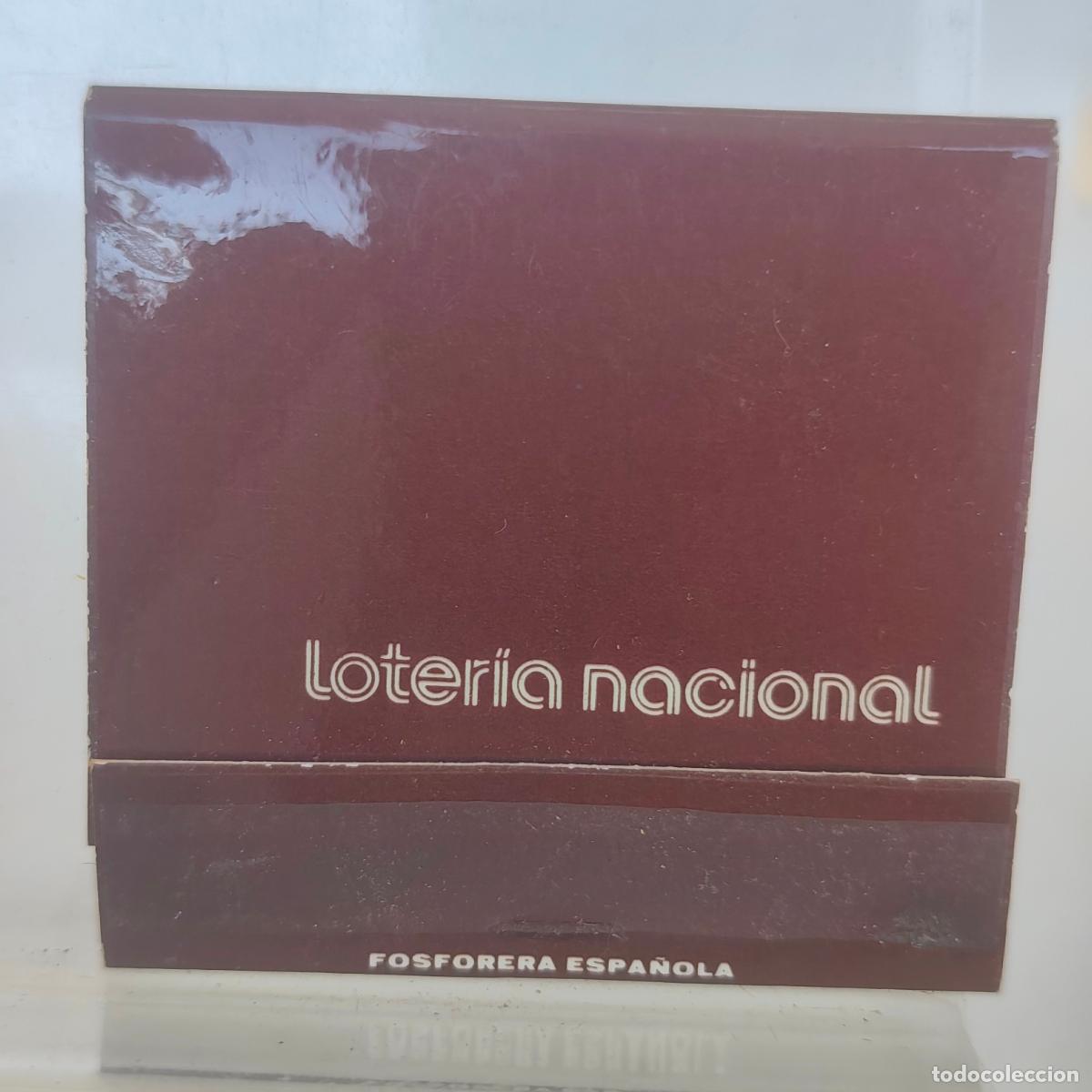 Cajas de cerillas: Caja de Cerilla LOTER&Iacute;A NACIONAL PUBLICIDAD