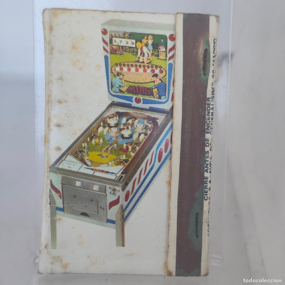 Cajas de cerillas: Caja de Cerillas f&oacute;sforos MAQUINA RECREATIVA PUBLICIDAD