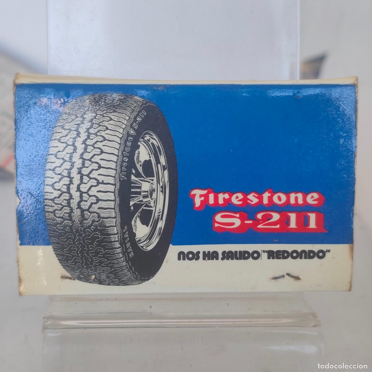 Cajas de cerillas: Caja de Cerillas f&oacute;sforo S-211 FIRESTONE PUBLICIDAD