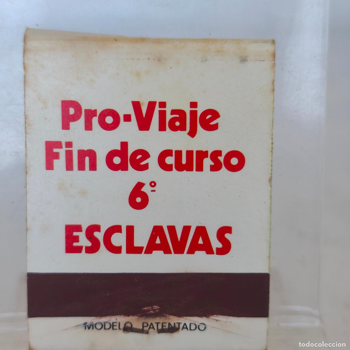 Cajas de cerillas: Caja de Cerillas f&oacute;sforos excursi&oacute;n fin de curso las esclavas CORU&Ntilde;A