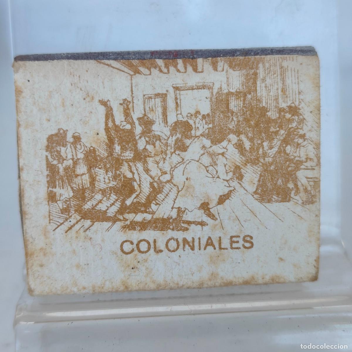 Cajas de cerillas: Caja de Cerillas f&oacute;sforos empresa de tabacos cubana coloniales