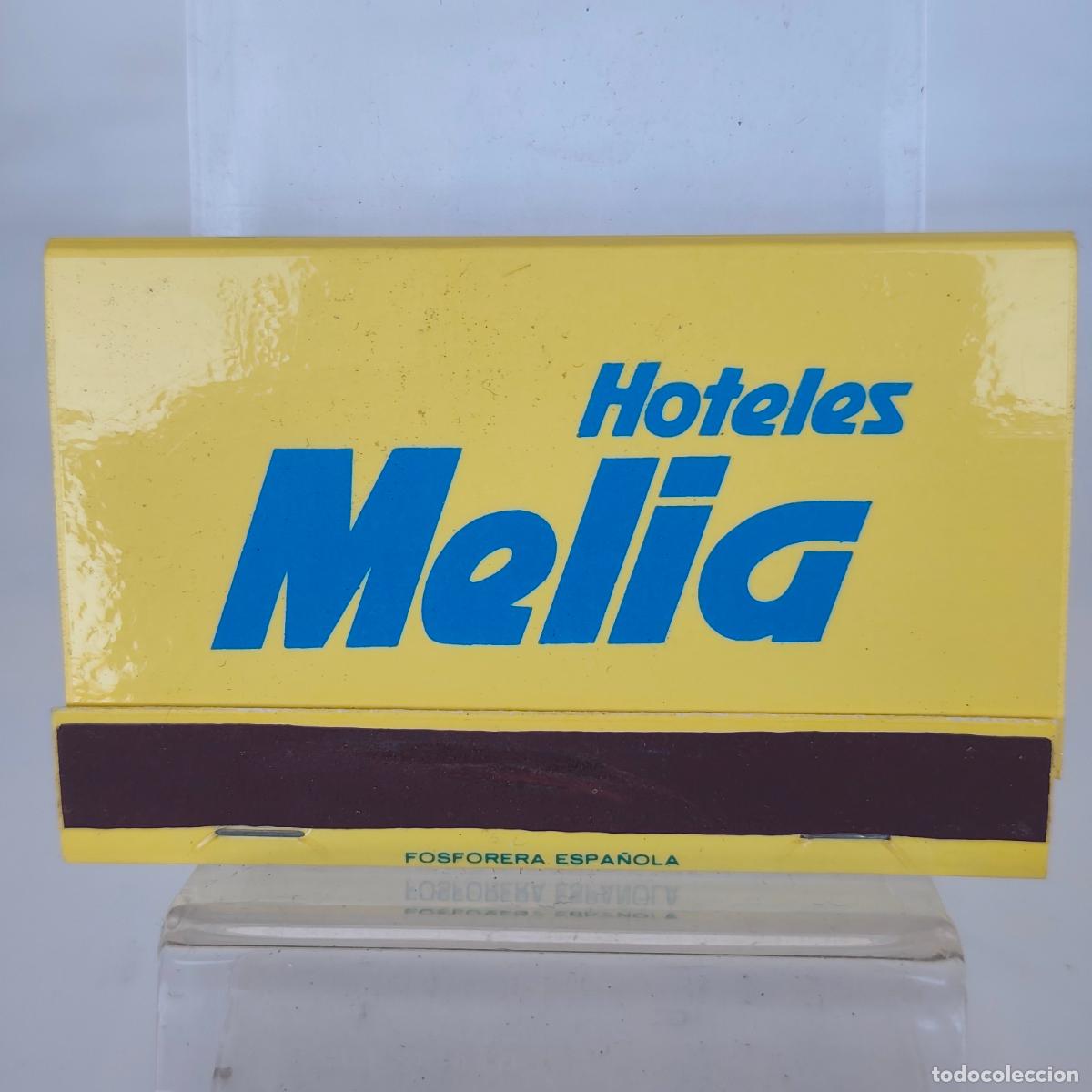 Cajas de cerillas: ANTIGUA CAJA DE CERILLAS HOTELES MELIA