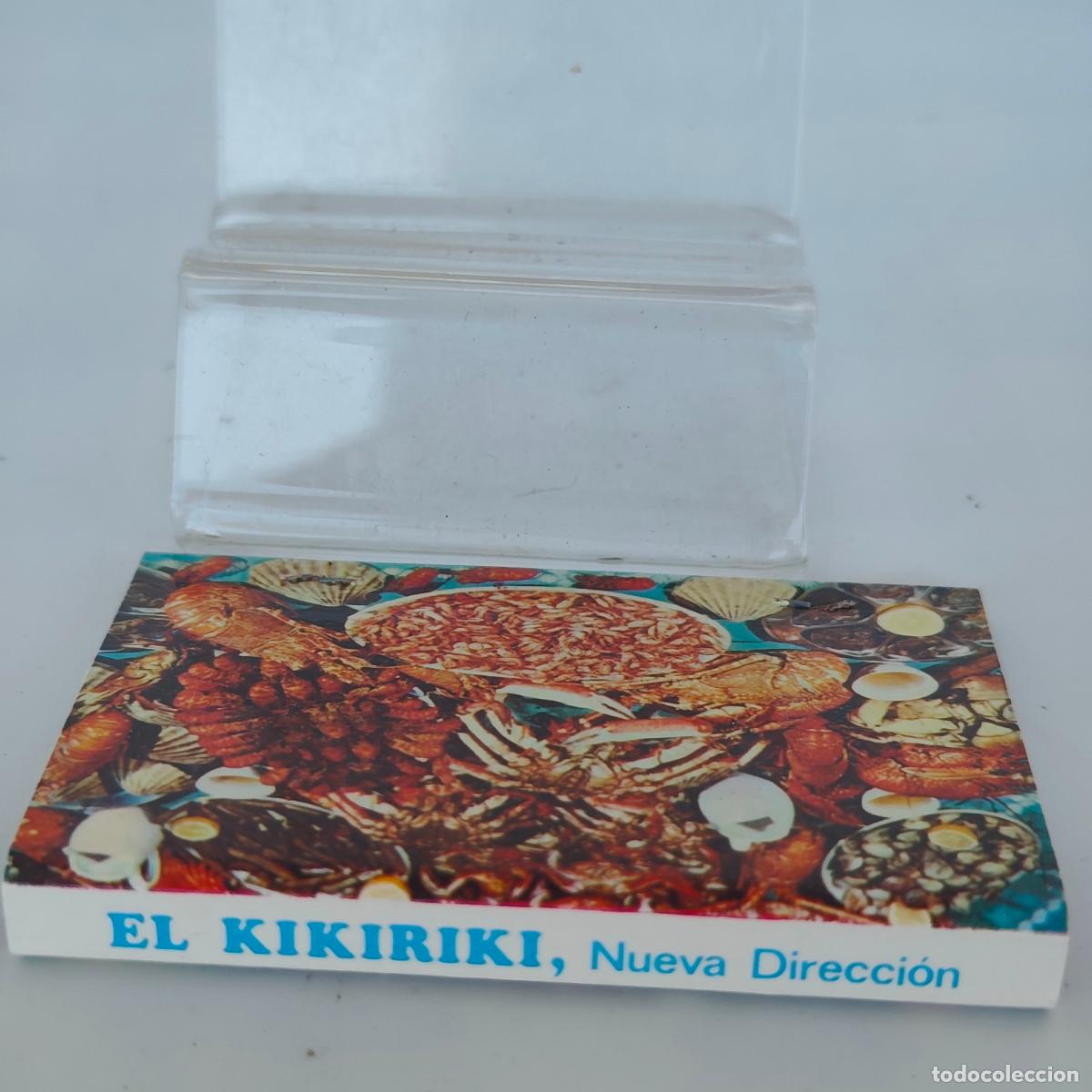Cajas de cerillas: CAJA DE CERILLAS f&oacute;sforos restaurante el kikiriki