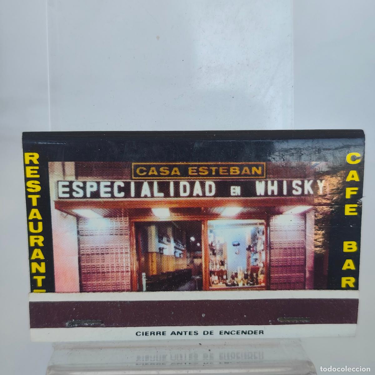 Cajas de cerillas: CAJA DE CERILLAS f&oacute;sforos RESTAURANTE CASA ESTEBAN LA CORU&Ntilde;A A CORU&Ntilde;A