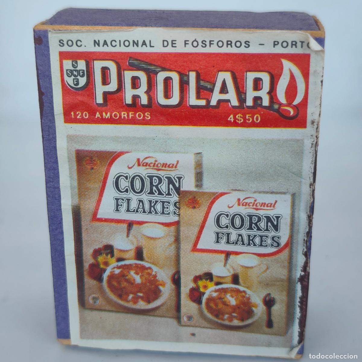 Cajas de cerillas: CAJA DE CERILLAS f&oacute;sforos GRANDE PROLAR CORN FLAKES