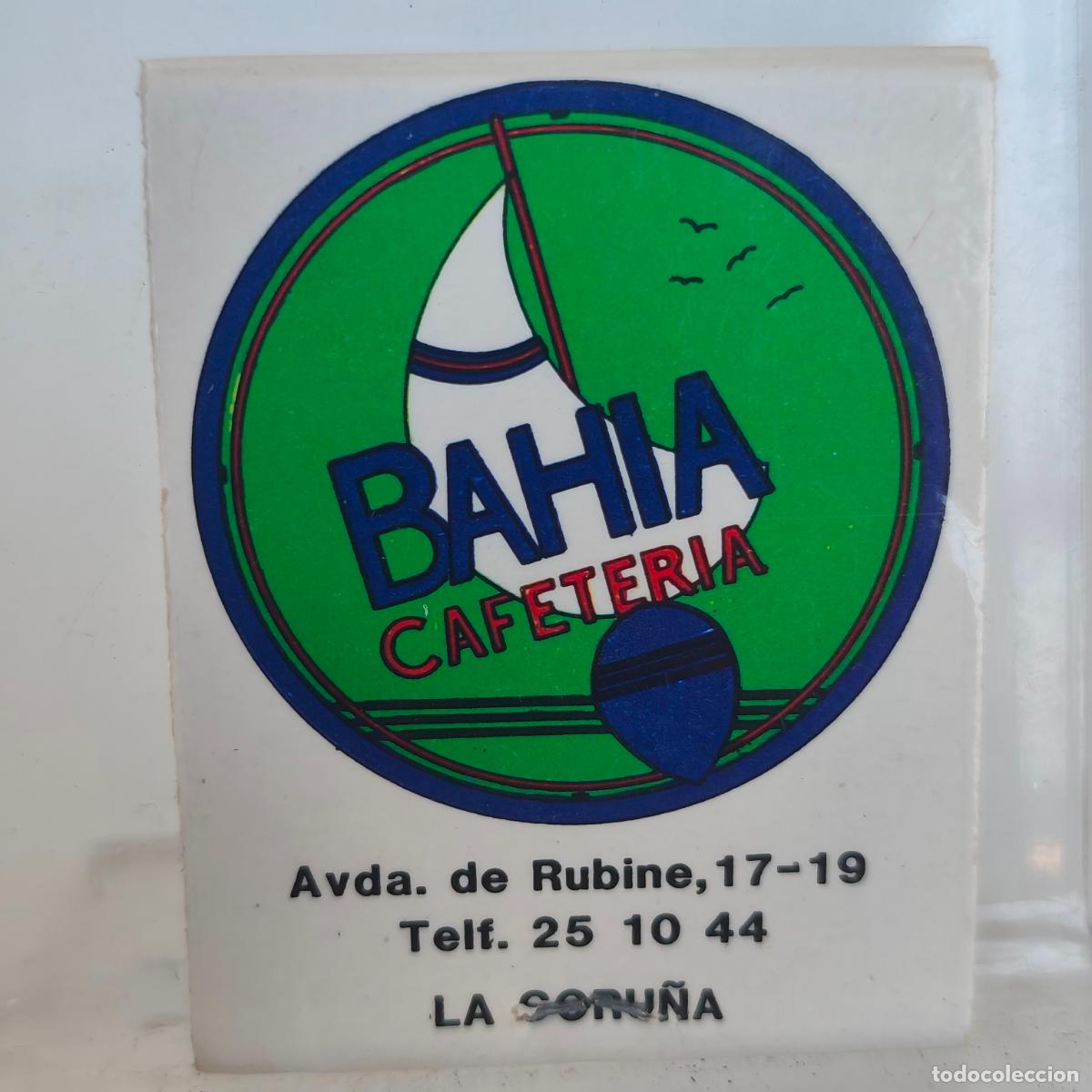 Cajas de cerillas: CAJA DE CERILLAS f&oacute;sforos PUBLICIDAD cafeter&iacute;a bah&iacute;a la A Coru&ntilde;a