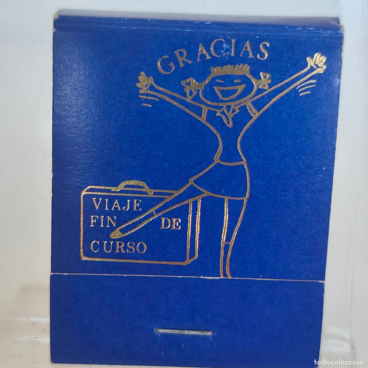 Cajas de cerillas: CAJA DE CERILLAS f&oacute;sforos viaje fin de curso