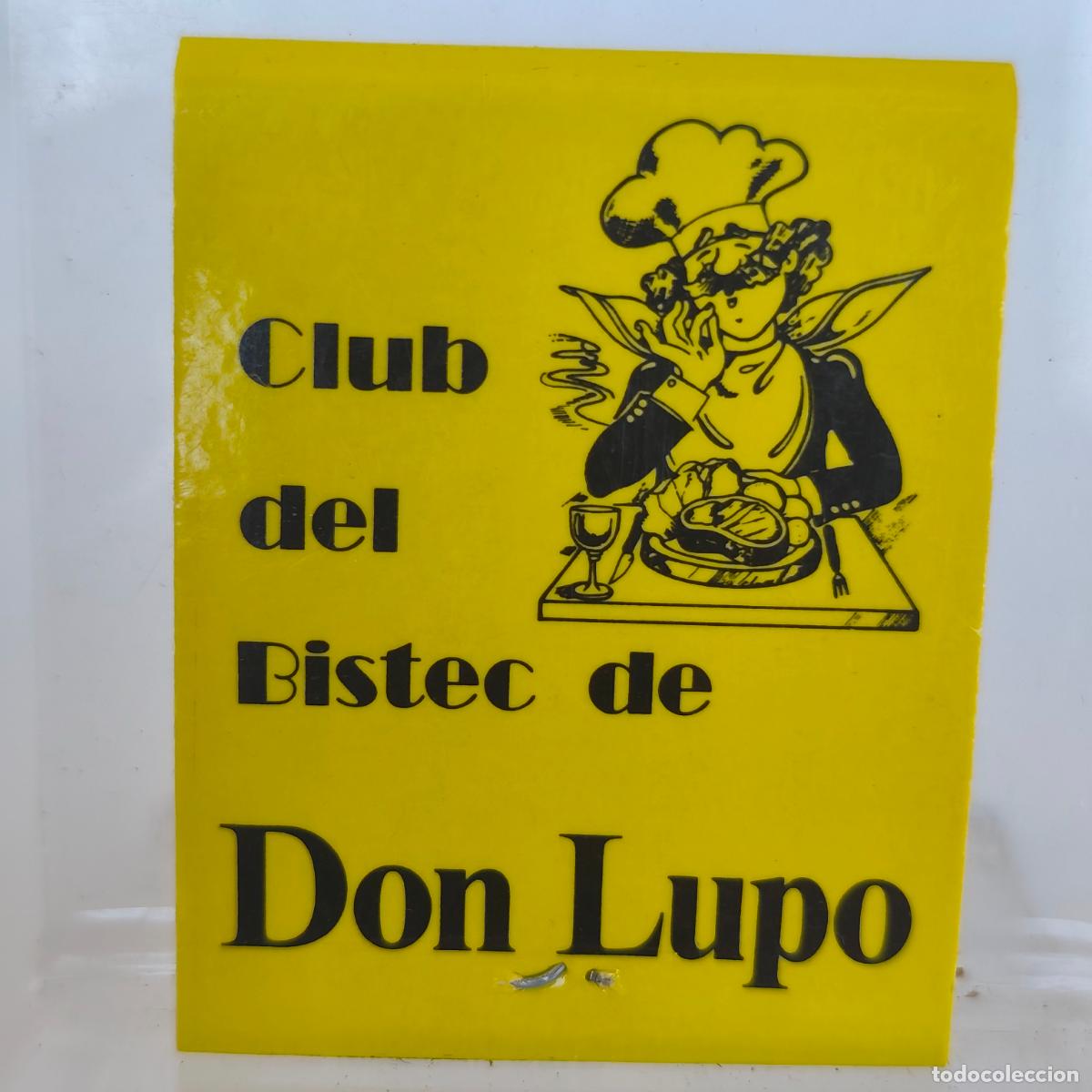 Cajas de cerillas: CAJA DE CERILLAS f&oacute;sforos club del bistec de Don lupo azabache