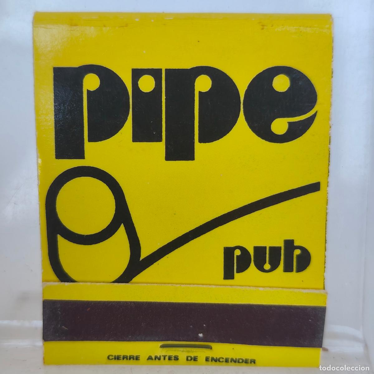 Cajas de cerillas: CAJA DE CERILLAS PUB PIPE MADRID