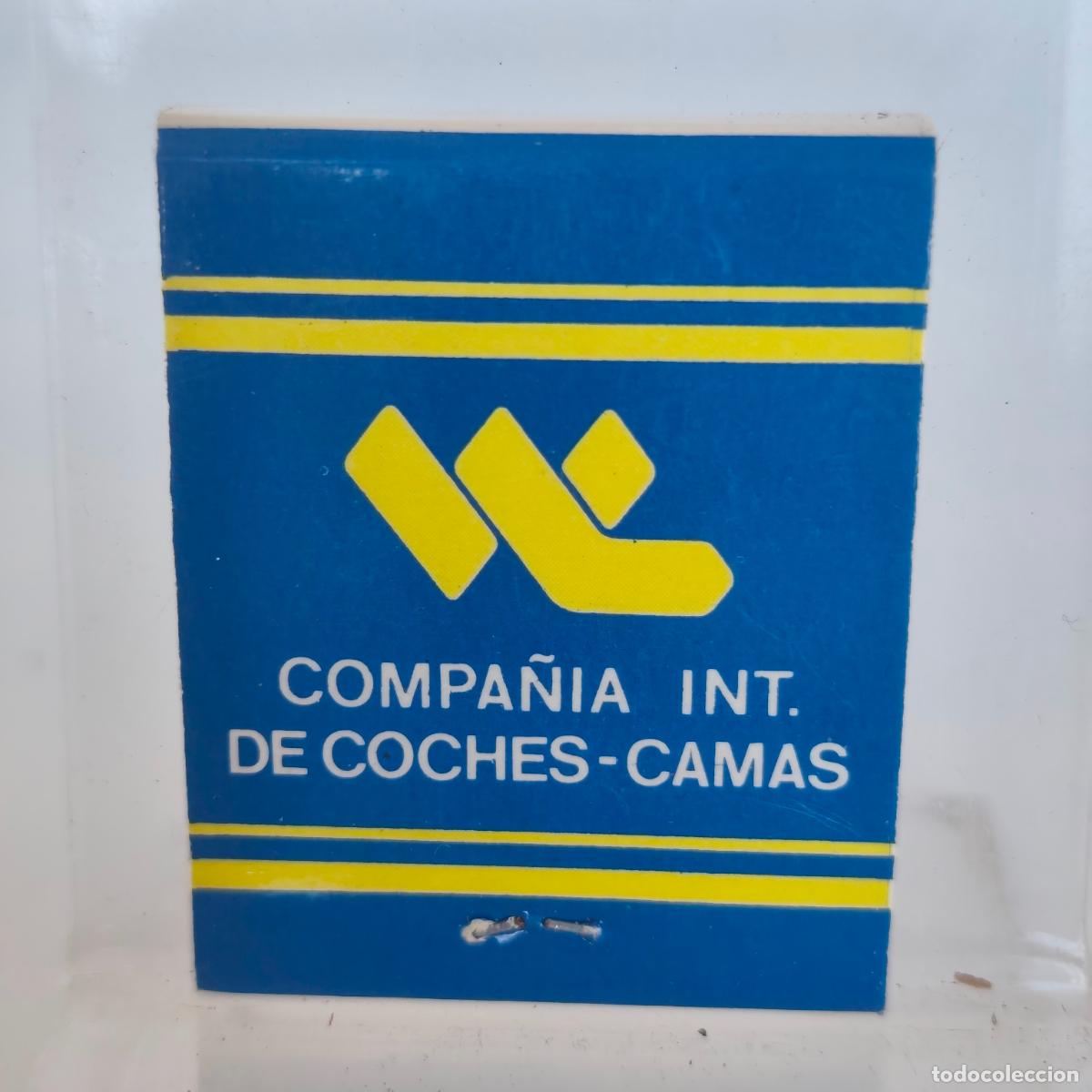 Cajas de cerillas: CAJA DE CERILLAS COMPA&Ntilde;&Iacute;A INT DE COCHES CAMA