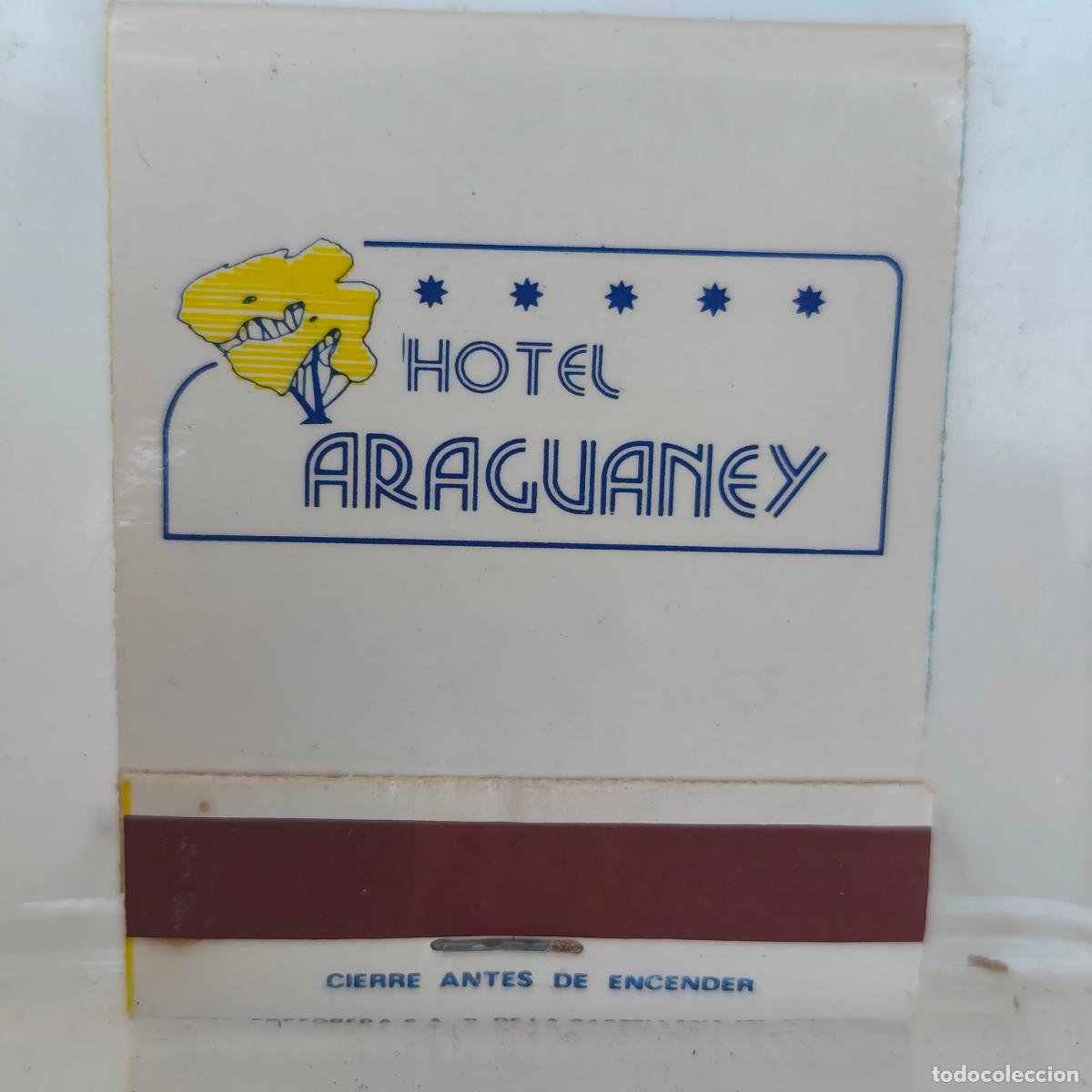 Cajas de cerillas: CAJA DE CERILLAS HOTEL ARAGUANEY SANTIAGO DE COMPOSTELA