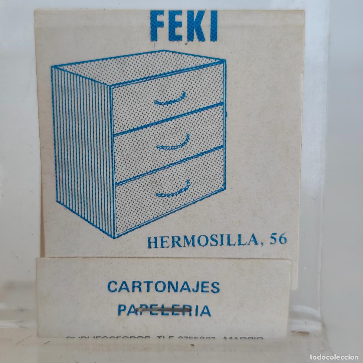 Cajas de cerillas: CAJA DE CERILLAS F&Oacute;SFOROS CARTONAJES FEKI