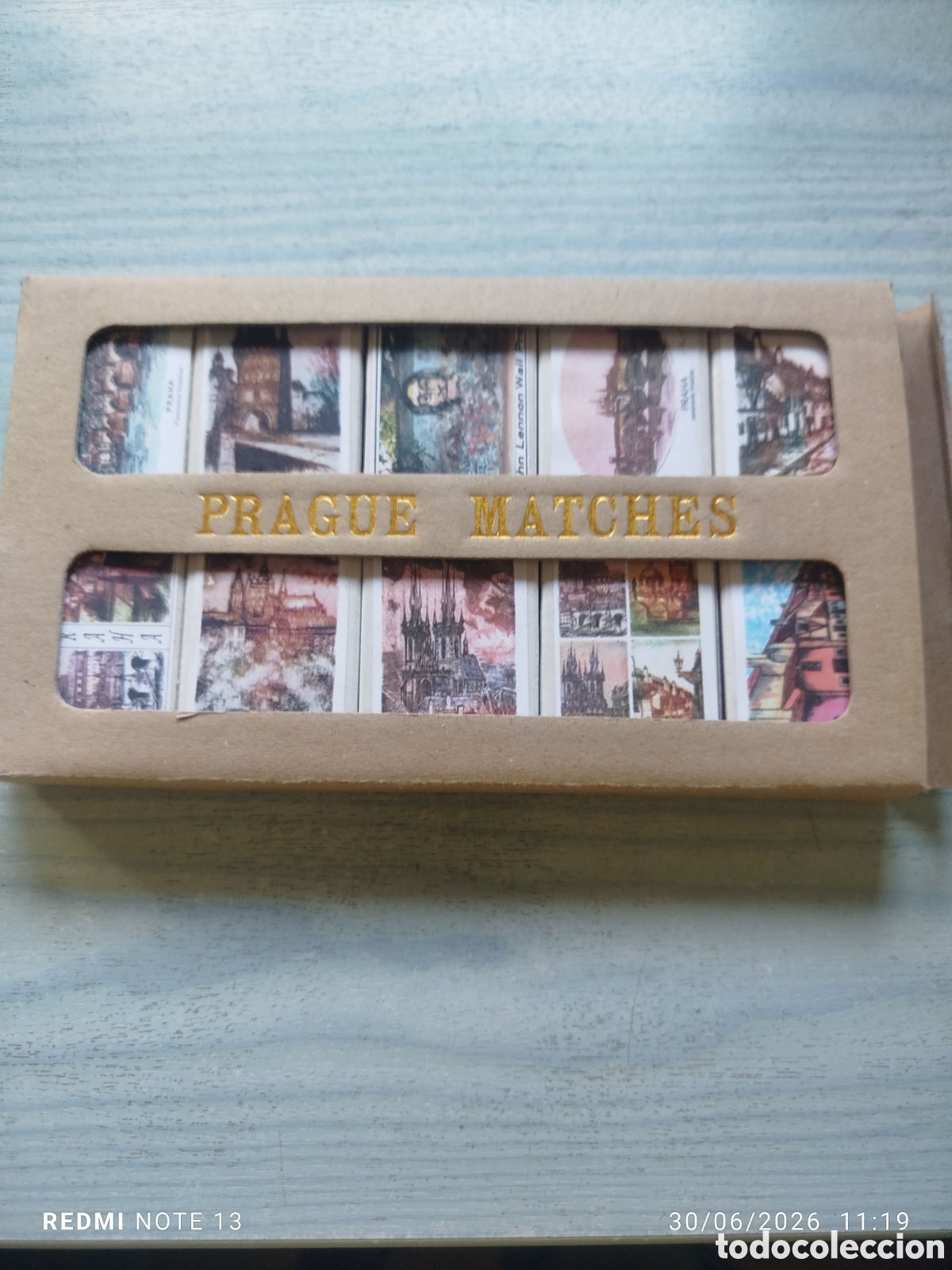 Cajas de cerillas: ESRUCHE 10 CAJAS CERILLAS RECUERDO DE PRAGA 1998