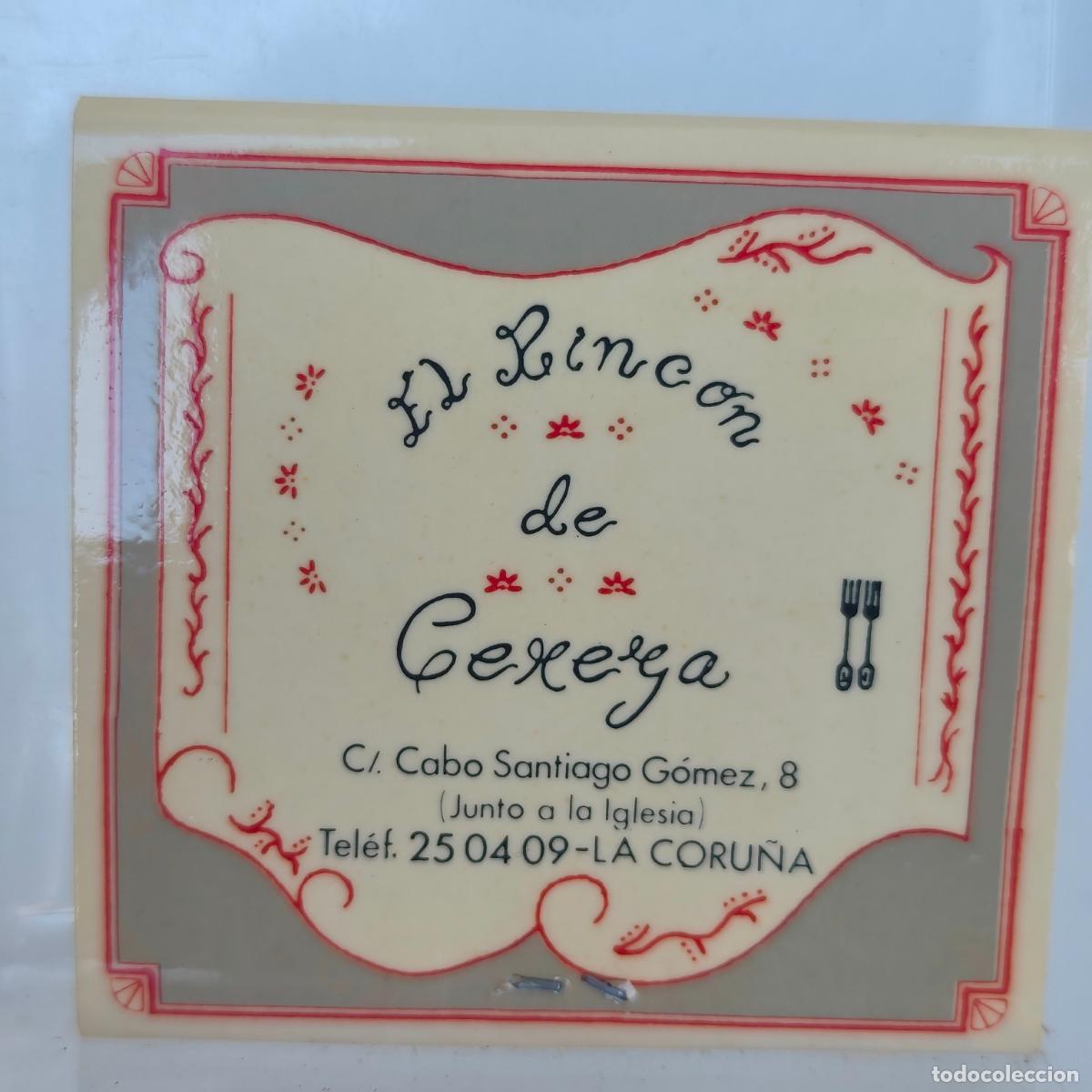 Cajas de cerillas: Caja de Cerillas fosforos publicidad El rinc&oacute;n de cereza A Coru&ntilde;a La Coru&ntilde;a