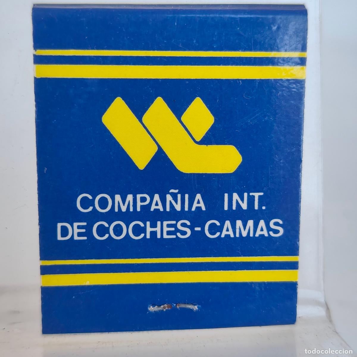 Cajas de cerillas: Caja de Cerillas fosforos publicidad compa&ntilde;&iacute;a int de coches cama