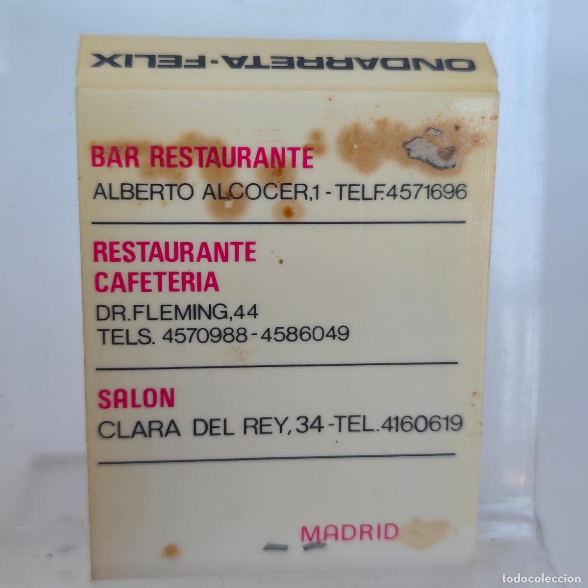 Cajas de cerillas: Caja de Cerillas fosforos publicidad Ondorreta F&eacute;lix Madrid