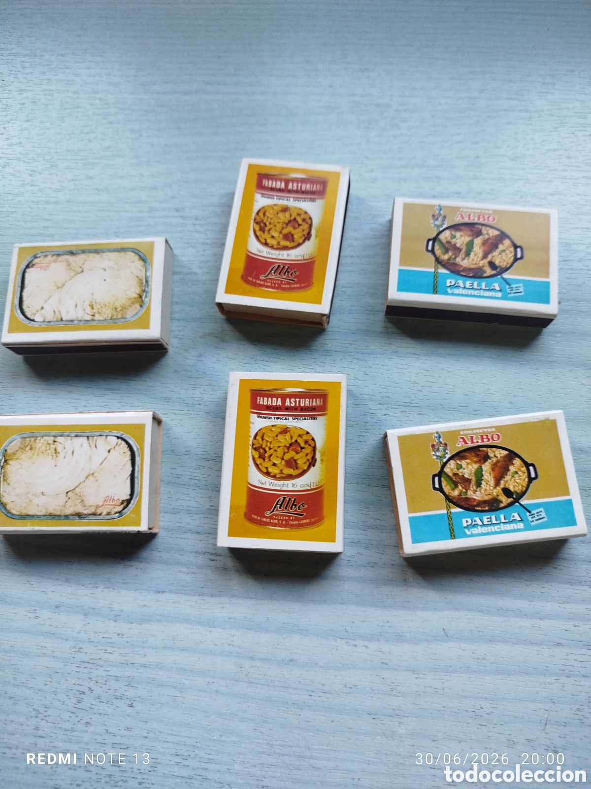 Caixas de F&oacute;sforos: 6 CAJAS CERILLAS pirineo conservas albo