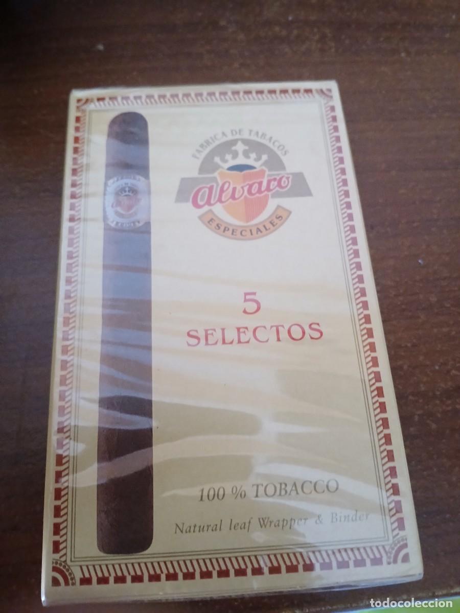 Cajas de cerillas: Antigua caja tabaco puro alvaro no usado